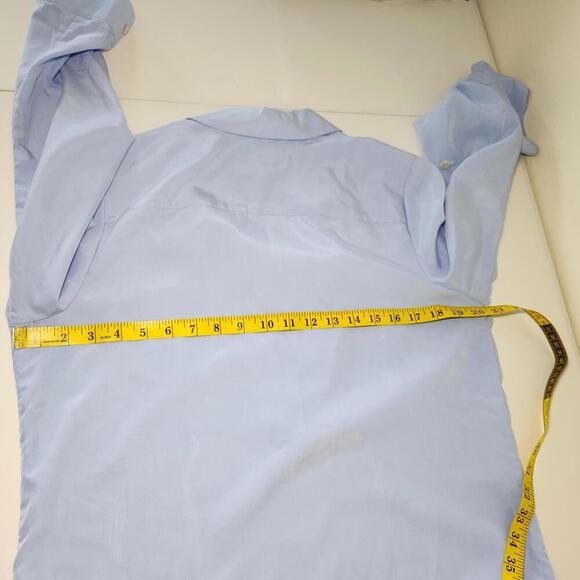 Chico's Women's Light Blue Long Sleeve Blouse Size 1 - Picture 6 of 8